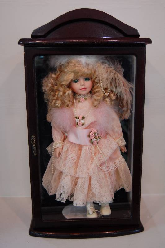 Porcelain best sale doll cases