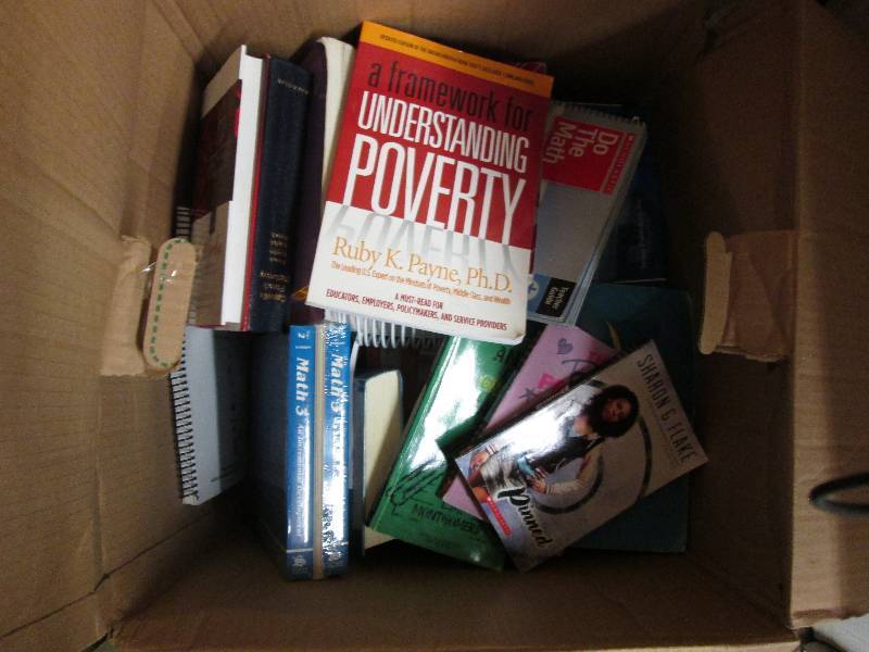Large box of assorted titled books...