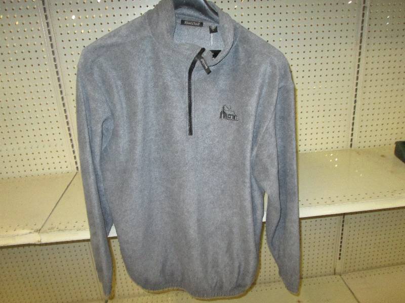 Grey fleece half zip sweatshirt by ...