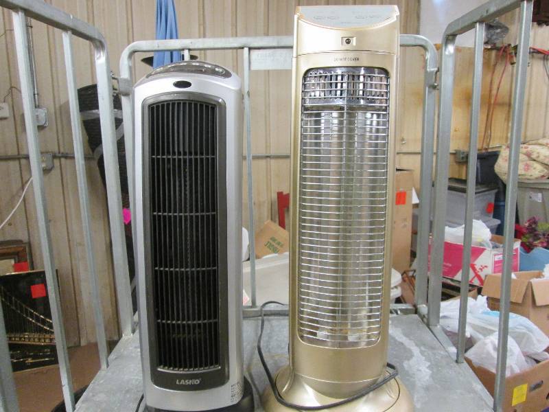 Pair of electric room heaters, Lask...