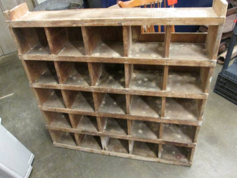 Wooden shop organizing unit...