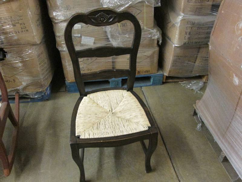 Caned seat wooden chair...