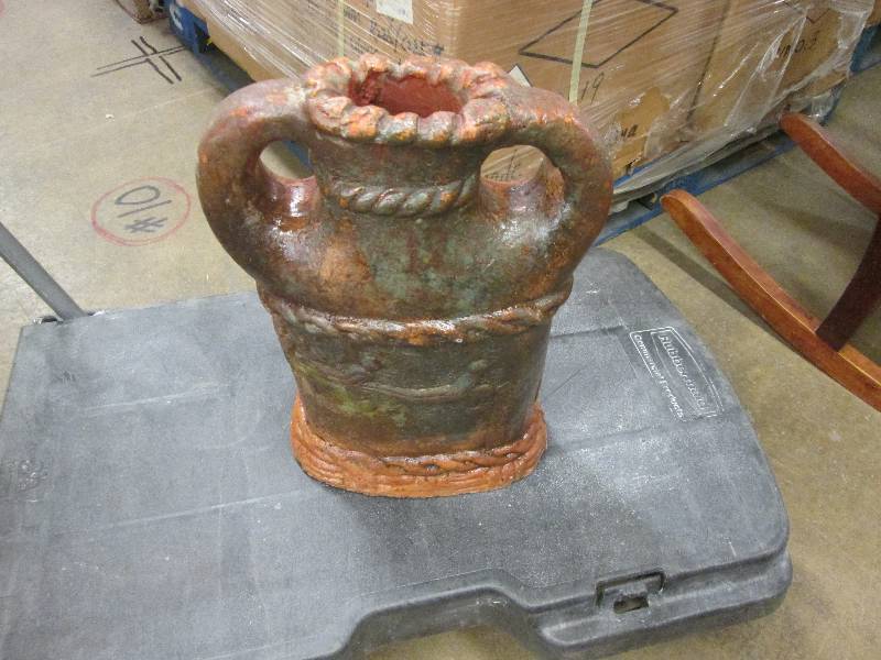 Pottery jug - has cracks on one sid...