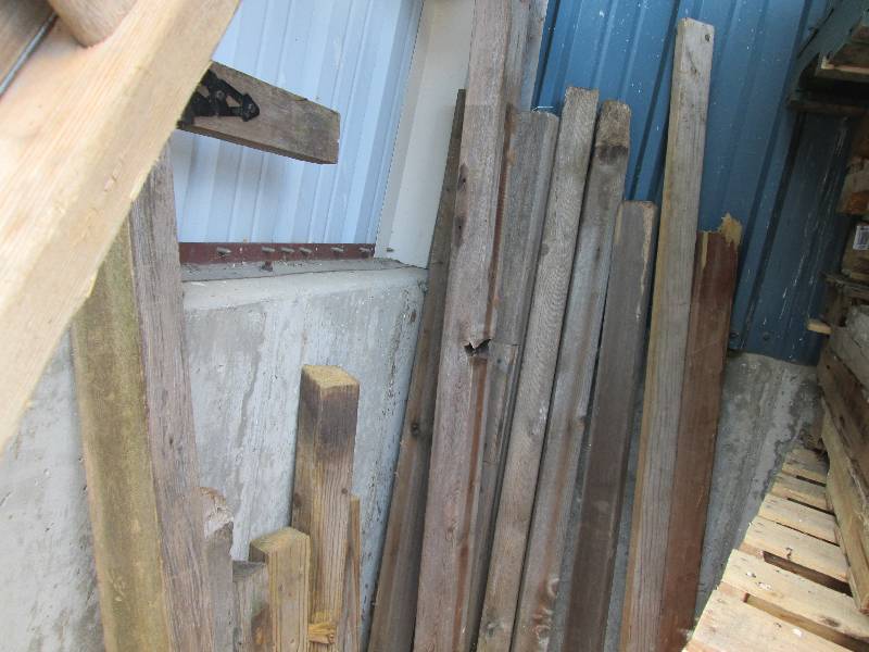 Lot of assorted barn wood...
