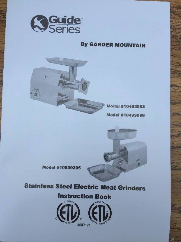 Gander Mountain Meat Grinder Parts at Jonathan Boone blog