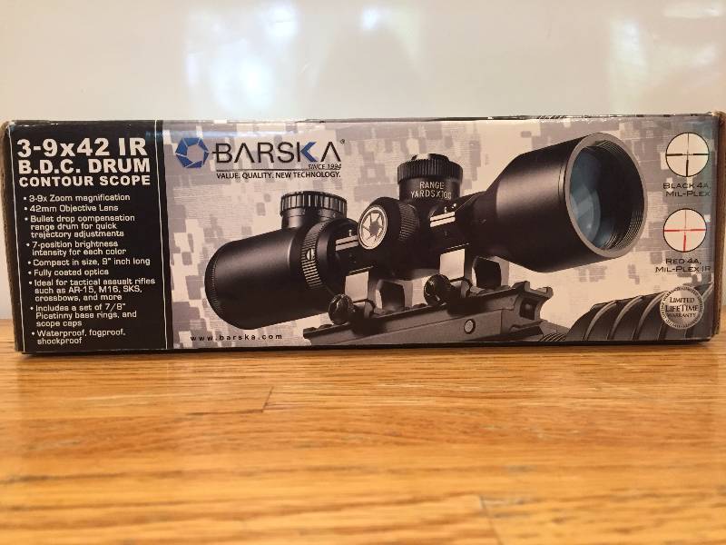 lot 92 image: Barska Contour - 3x9x42IR Scope