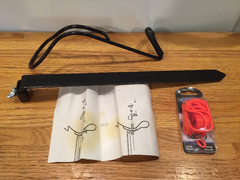 lot 105 image: Fishing Rod Holder and Safety Whistle