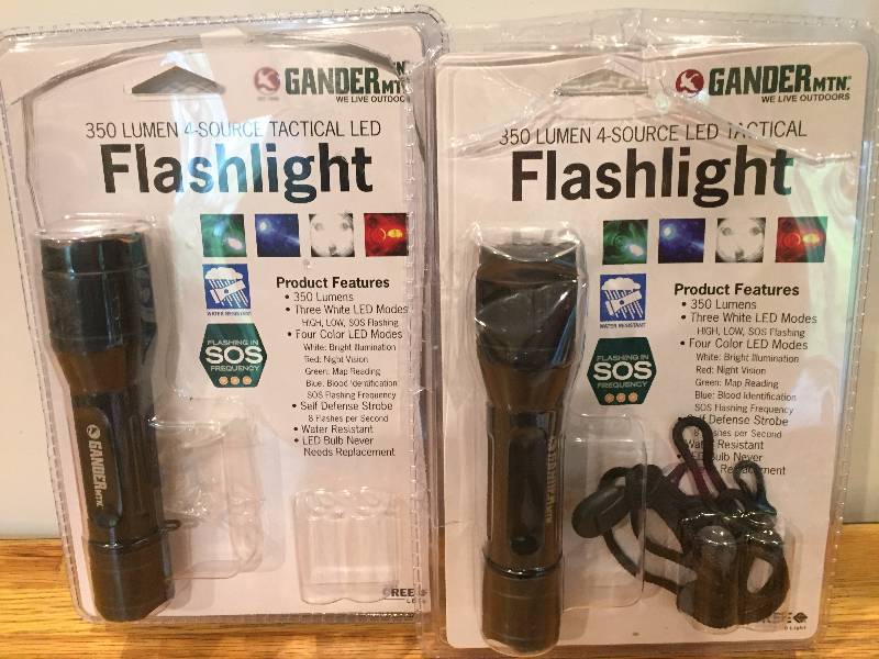 lot 111 image: 2 Gander MTN Tatical LED Flashlights