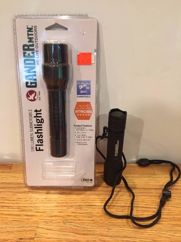 lot 113 image: 2 Gander MTN Tatical LED Flashlights