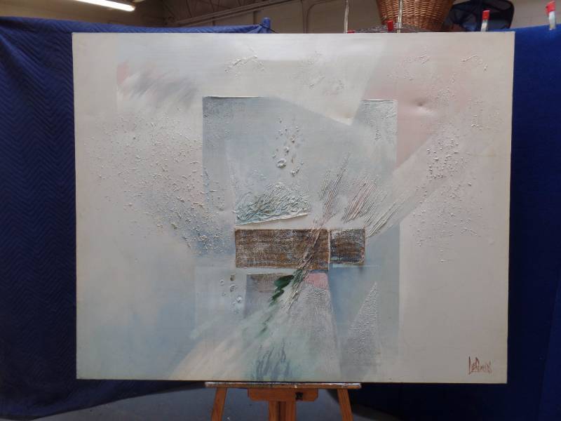 lot 671 image: Modern Framed Art