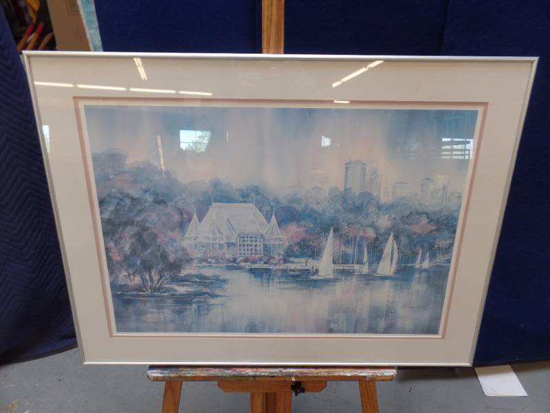 lot 677 image: Lake Harriet Watercolor Print