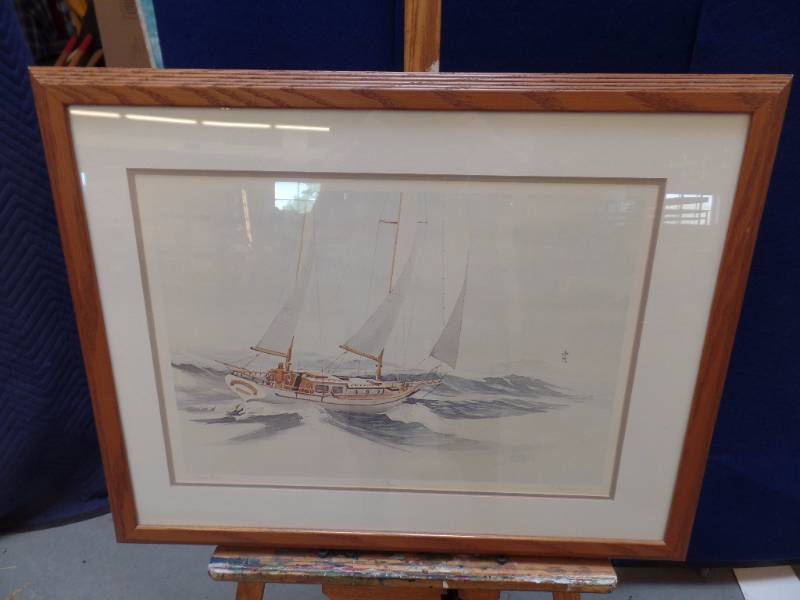 lot 678 image: Limited Edition Watercolor Print