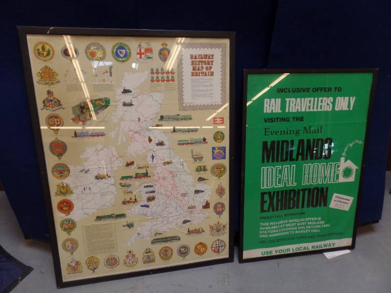 lot 679 image: Railroad Map and Ad