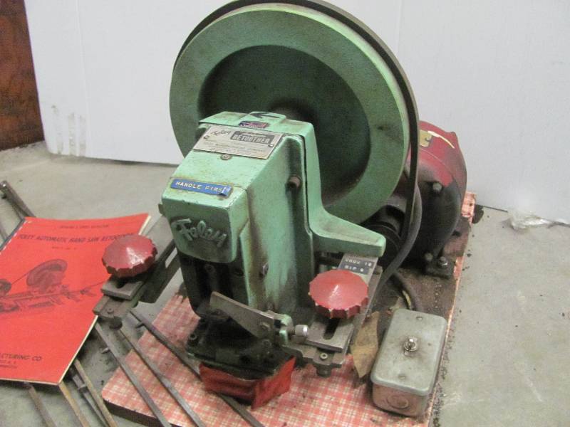 FOLEY Automatic Hand Saw Retoother NO RESERVE Sharpening Shop