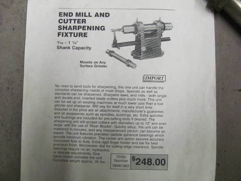 lot 10 image: Sharpening Fixture