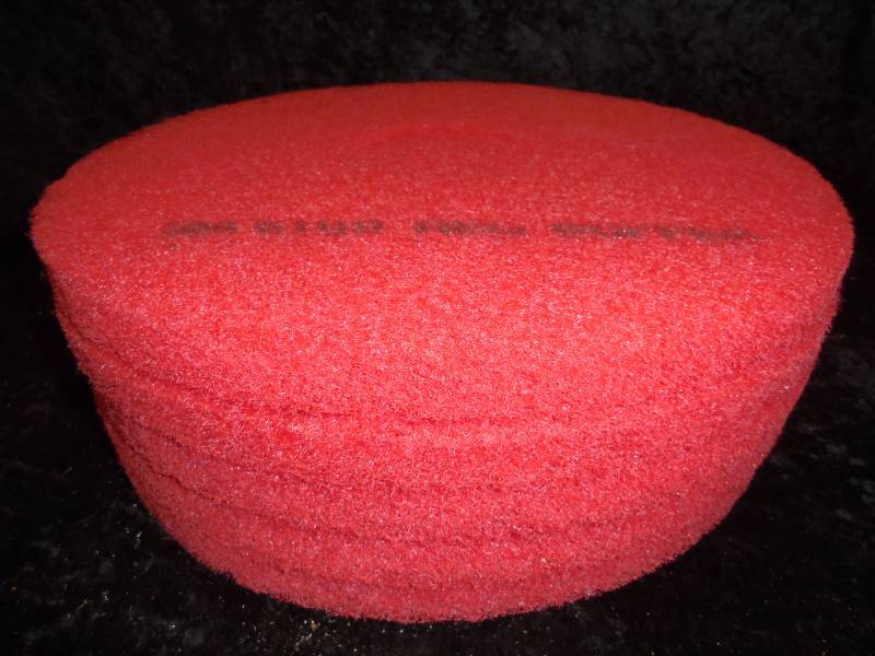Lot - 17 Red Buffer Pads