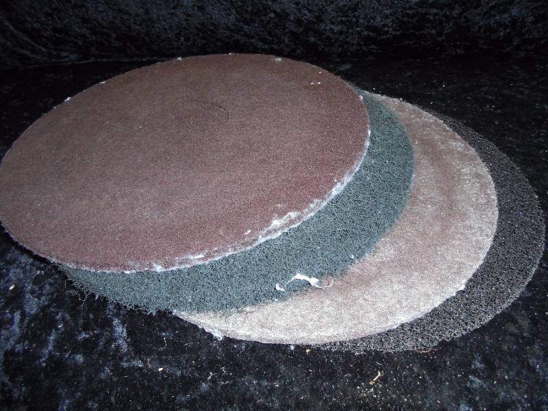 Lot - 13 Brown & Black Stripper Pads
