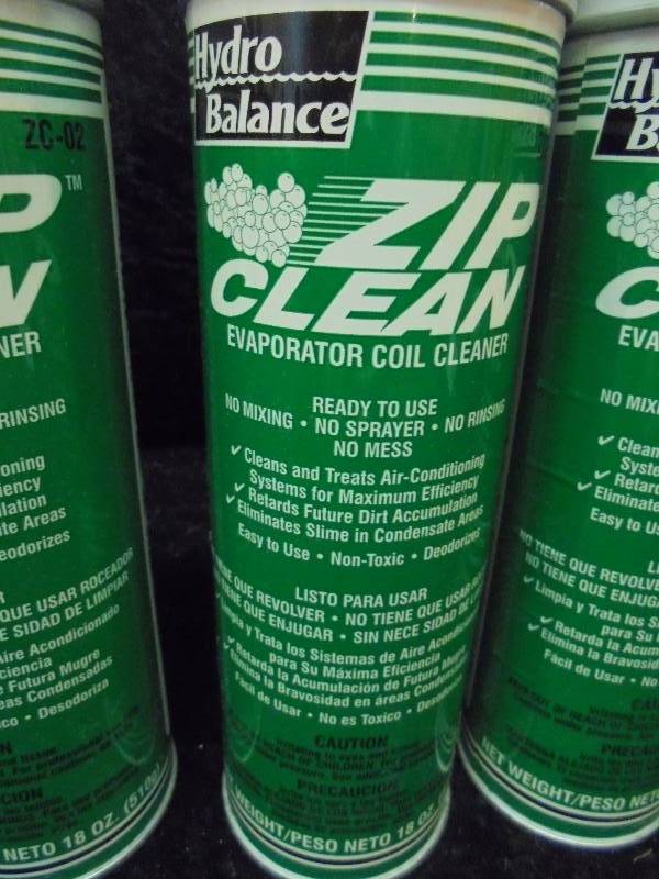 Lot Hydro Balance Zip Clean Evaporation Coil Cleaner Industrial