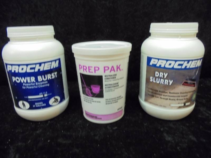 Lot - Prochem Power Burst & Dry Slurry, Prep Pak