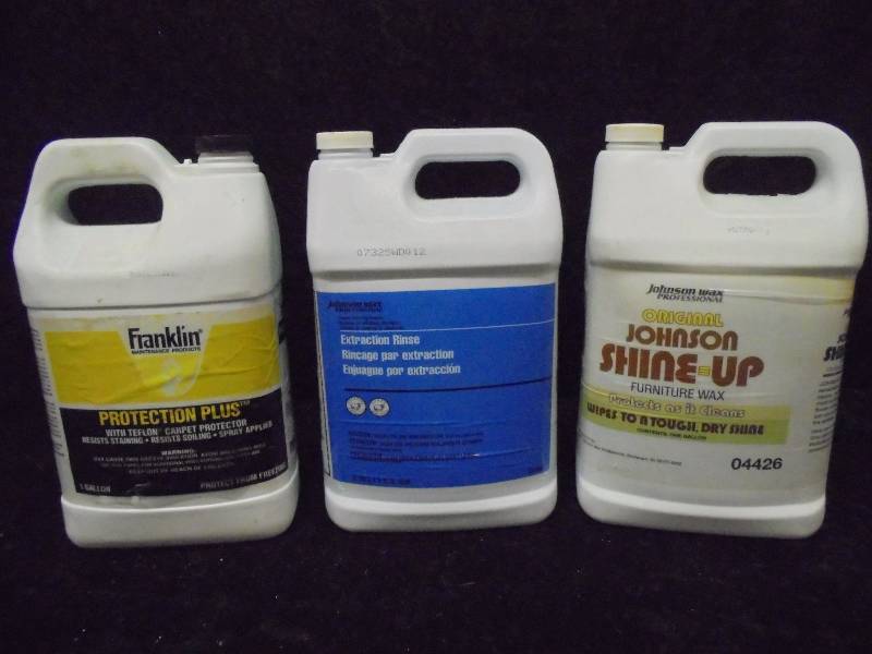 Lot - Johnson Shine Up, Extraction Rinse, Protection Plus