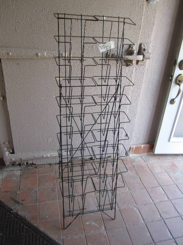 lot 113 image: Metal book or magazine display, fre...