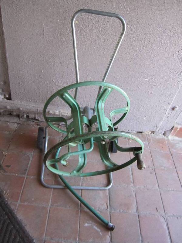 lot 118 image: Vintage hose winder reel...
