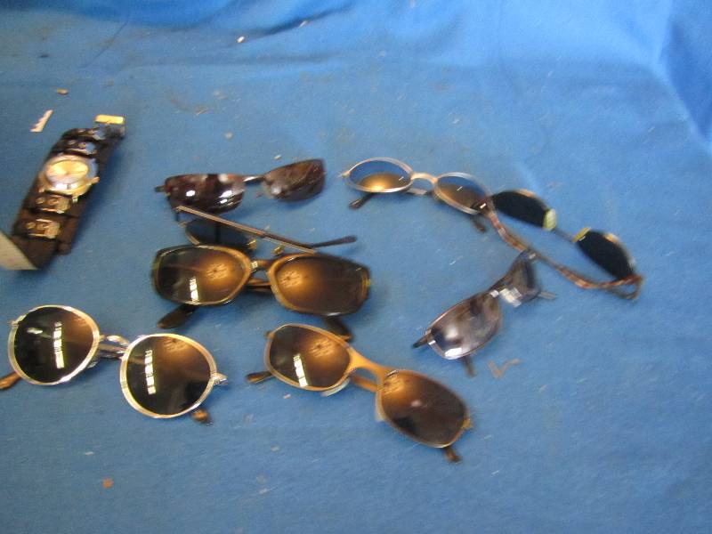 lot 156 image: Lot of sunglasses and watch...
