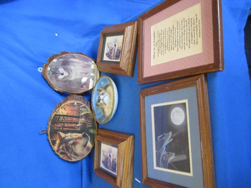 lot 88 image: wolf pictures and art work very nic...