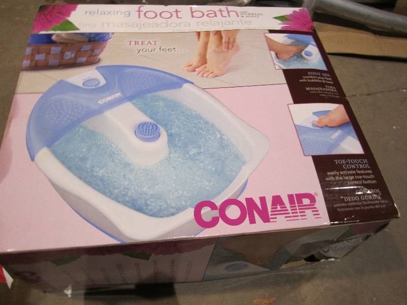 lot 188 image: relaxing foot spa conair brand new ...