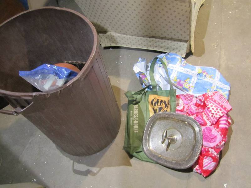 lot 198 image: garbage bin of misc  stuff ...