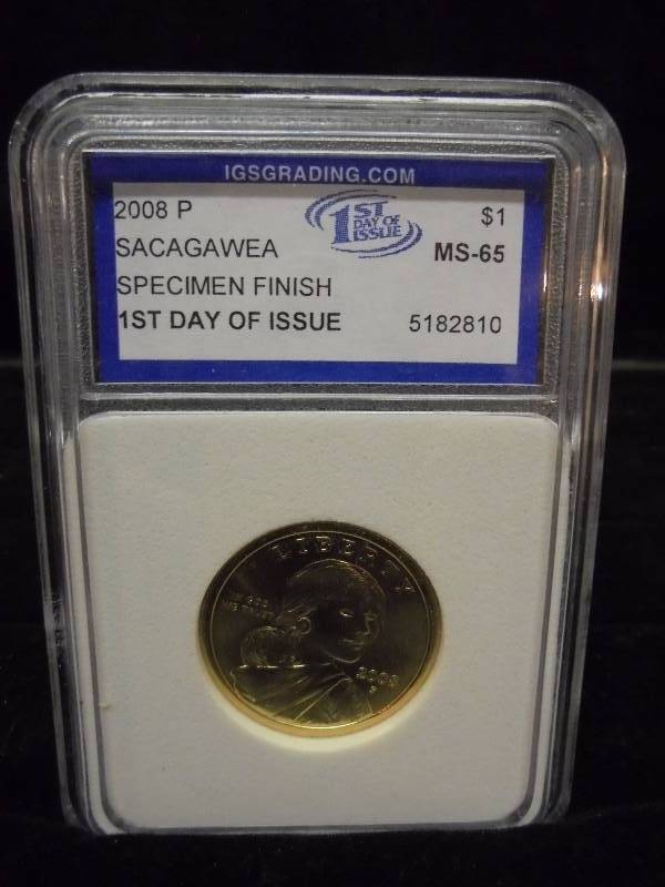 Sacagawea Dollar - 2008P, MS 65