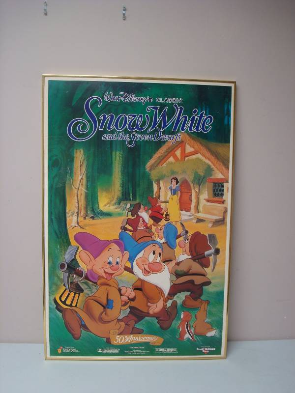 lot 30 image: Snow White Framed Poster Board