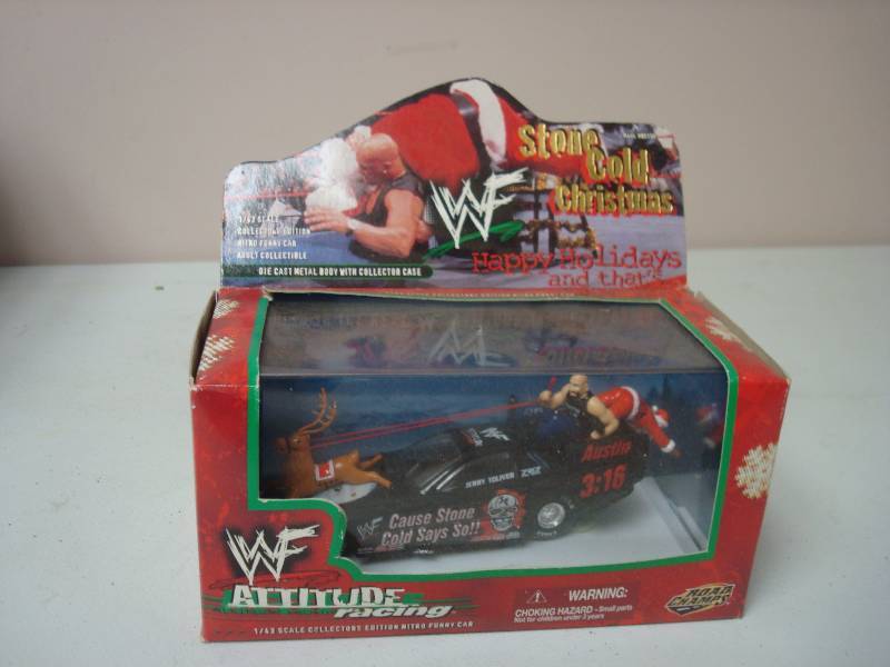 lot 52 image: WWE Stone Cold Steve Austin Die Cast, Christmas Car, Sealed