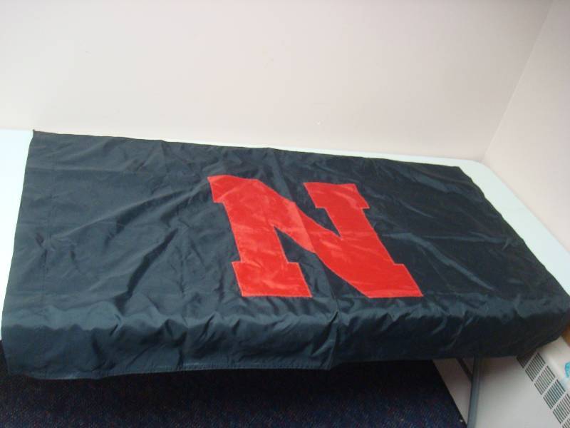 lot 72 image: Red N On Black Flag Banner