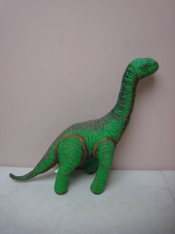 lot 111 image: Vintage Stuffed Dinosaur