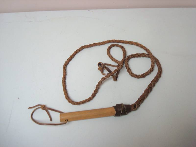 lot 114 image: Leather Bull Whip, Used, Some Wear