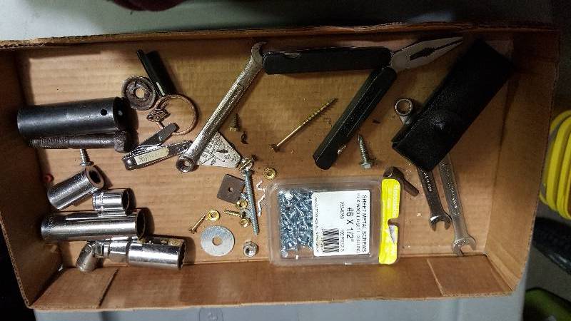Multi purpose tool with case, and misc