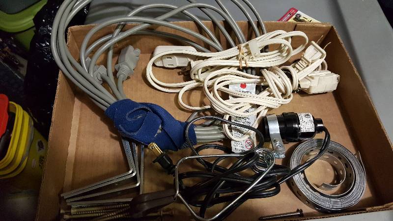 Extension cords, brackets, coil & Misc