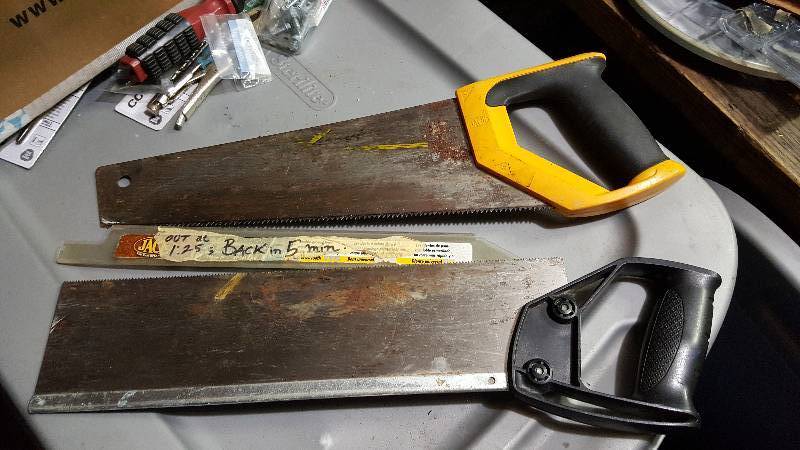 Two used saws