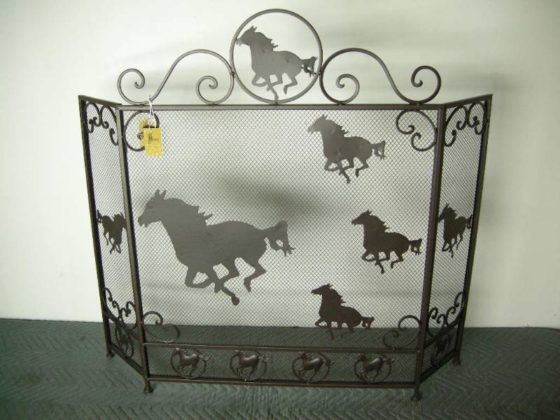 Galloping Horse Fireplace Screen