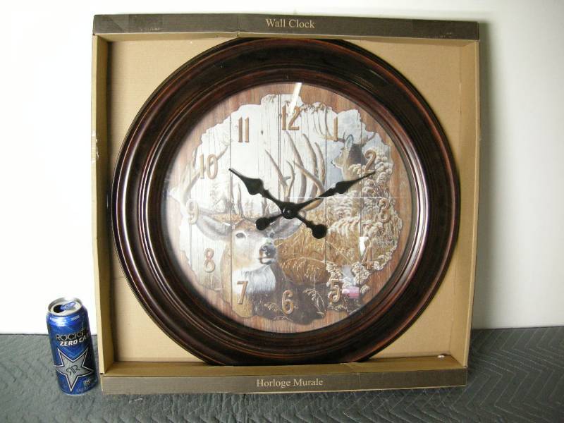Deer Large Wall Clock