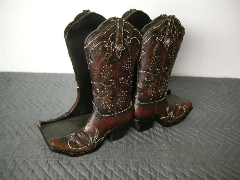 Cowboy Boot Magazine Rack