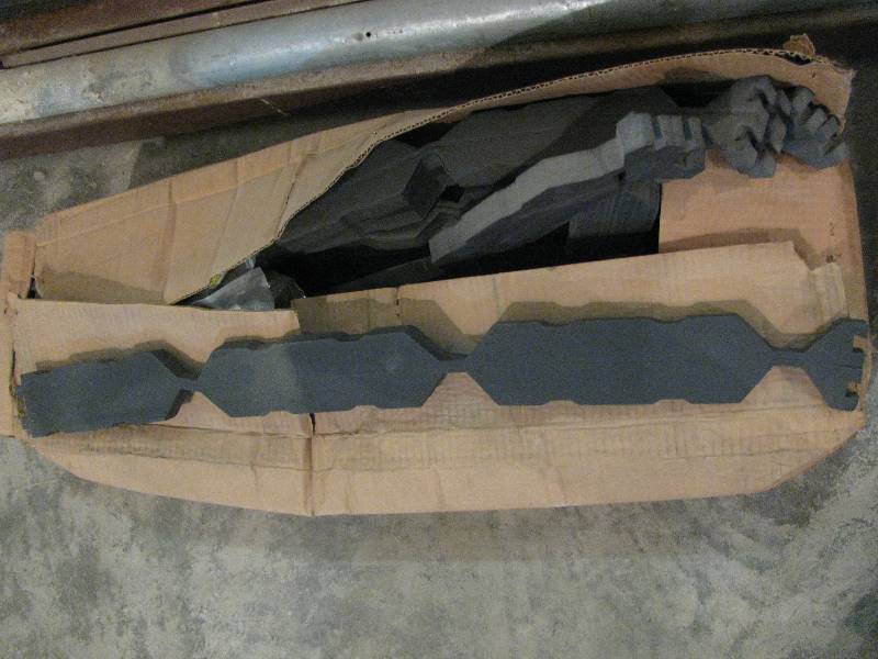 Sheet metal foam rubber closures
