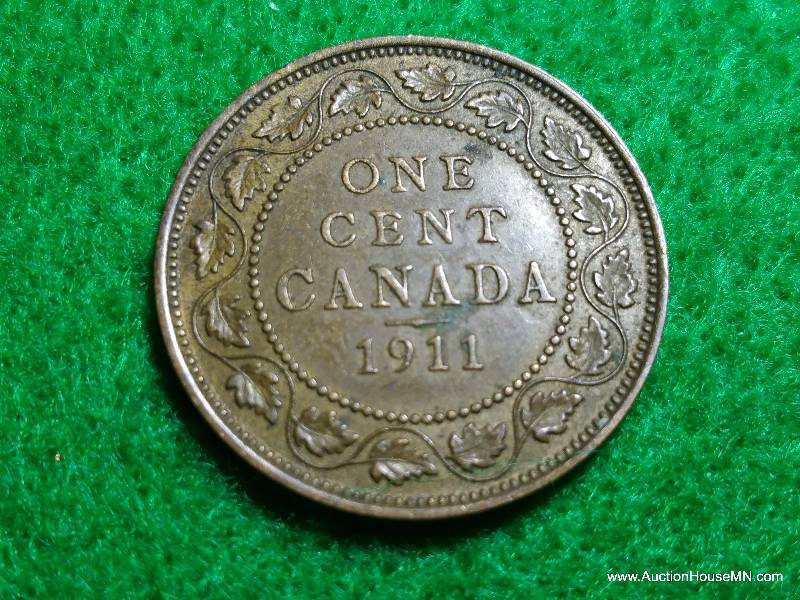 1911 Canadian Large Cent Coin