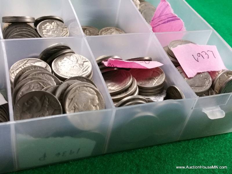 Large Group of Buffalo Nickels