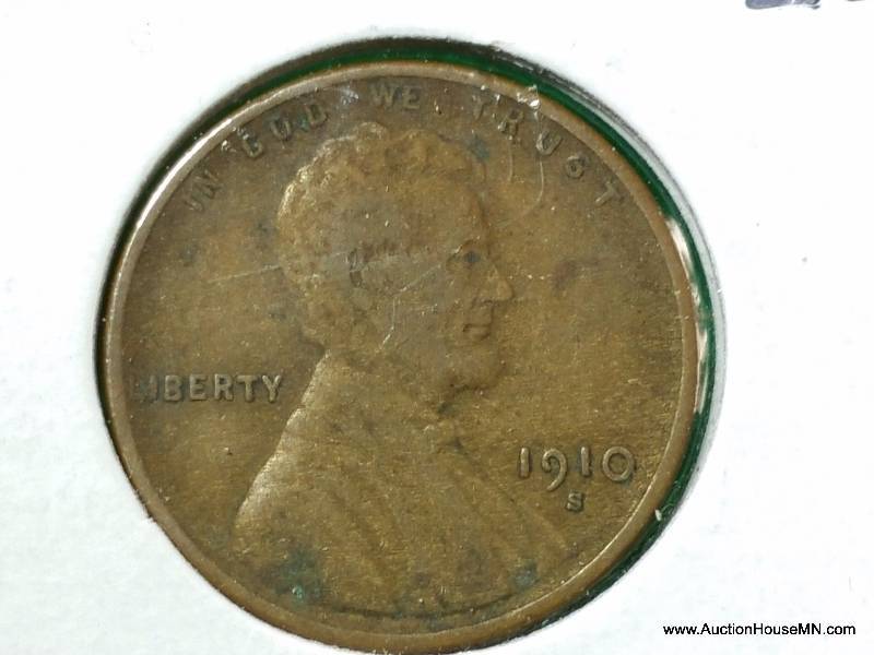 1910 S Lincoln Wheat Cent