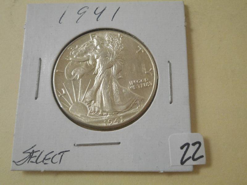 1941 Walking Liberty Half Dollar, B...