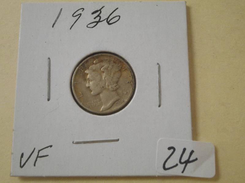 1936 Dime, Is VF...