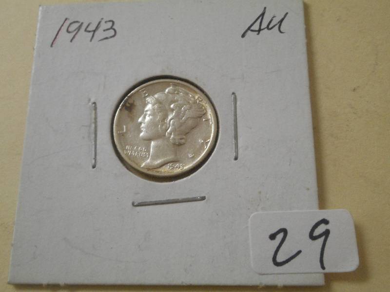 1944-D Mercury Dime, Is AU...