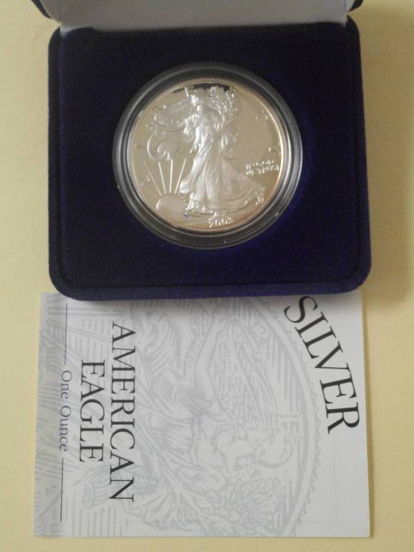 2003 Silver Eagle Proof, Cameo Fros...